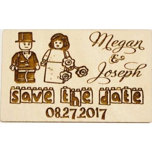 Rustic save the date, save the date magnets, Custom wooden save the date，wedding favors