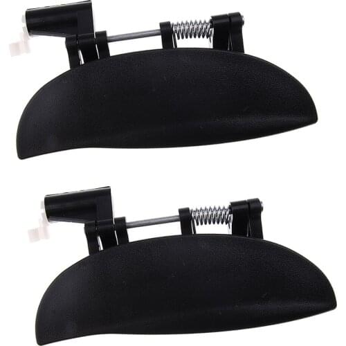 2 Pieces Car Front Exterior Door Handles Set for Hyundai Amica Atos, Black