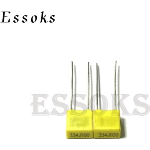20PCS Correction capacitor 100V 330NF 100V334J 334 334J 0.33UF Pitch 5mm Polypropylene Safety Plastic Film capacitors