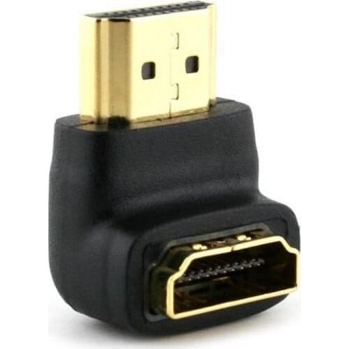 HDMI-compatible Male to Female 90 Degree Adapter Converter Extender for 1080P TV HDTV KVM Switches hdmi switch селектор входов