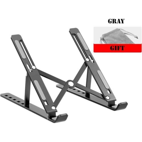 Multi-Angle Laptop Holder Foldable Laptop Stand Aluminium Alloy Adjustable Bracket Computer Accessories Multi-Angle Laptop Ho