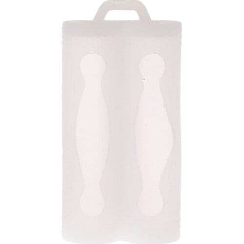Mini Soft Silicone Case Protective Skin Cover Storage Bag For 2x 18650 Battery B85B