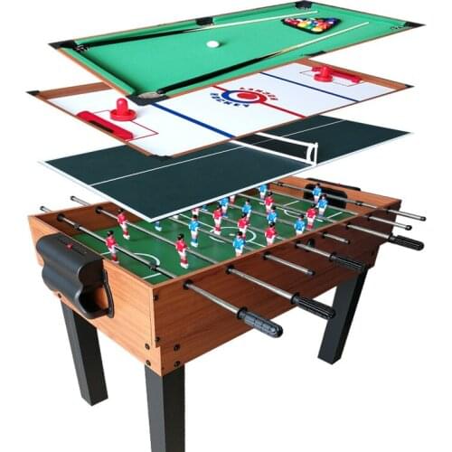 4 in 1 Ice Hockey Table Set Billiard Table/Football Table/Table Tennis Table Indoor Mini Game Play Multifunctional Table