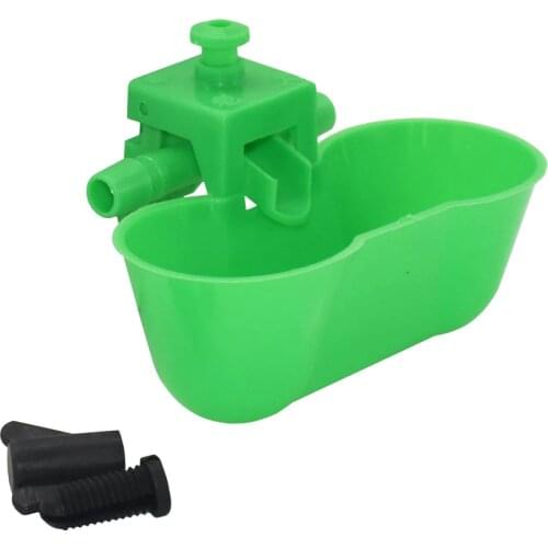 5 Set 10 MM Green Quail Drinking Waterer Dual Cups Bird Siamese Water Bowl Birds Feeding Tools The New Water Bowls