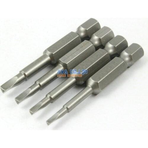 1 Set 4 Pieces Magnetic Triangle Screwdriver Bit S2 Steel 1/4" Hex Shank 50mm Long Screwdrier Set