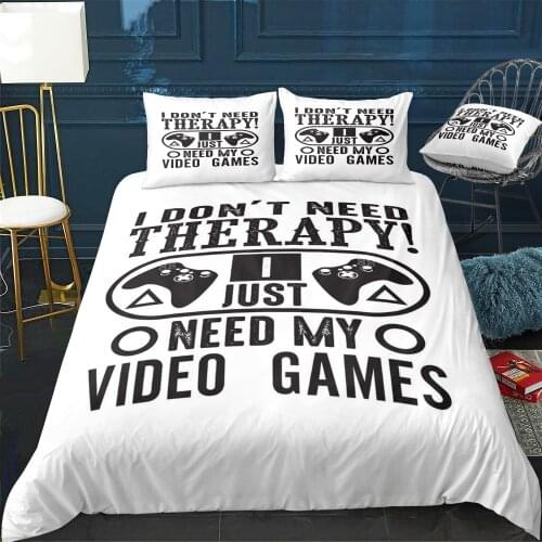 Need Gamers Duvet Cover Twin/Queen/King Size Luxury Comforter Bedding Set With Pillowcase Home Bed Decora Dropshipping