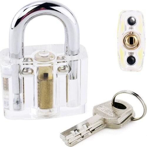 Lock Transparent Training Skill Professional Visable Practice Padlocks For Locksmith