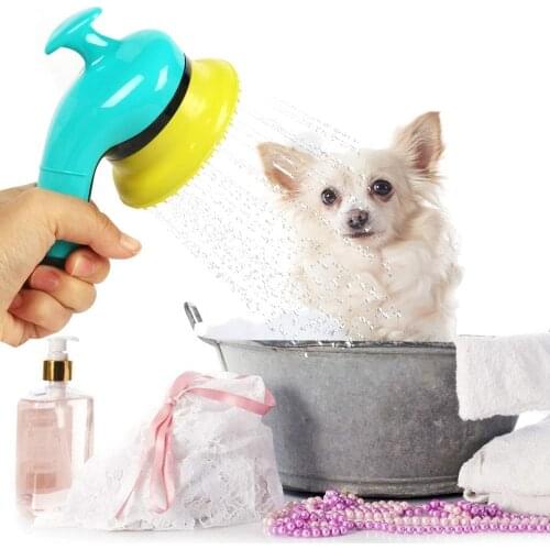 Pet Dog Shower Sprayer Portable Pet Bathing Massage Brush Tool Grooming Washing Cleaner Dog Supplies Fauct Diverter