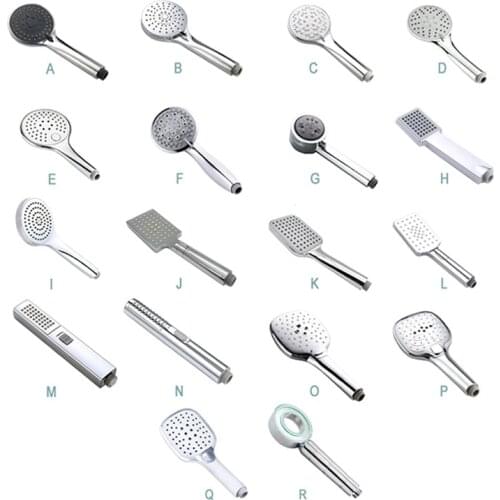 Free Shipping Chrome Plated ABS Bath Hand Held Shower Head Wall Mounted Shower Sprayer with Hose and Adjustable Shower Holder