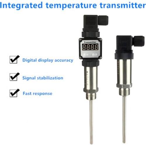 Integrated temperature transmitter / 4-20ma output / plug-in sensor module 0-10v thermal resistance PT100