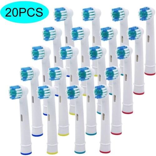20pcs Replacement Brush Heads For Oral-B Electric Toothbrush Advance Power/Pro Health/Triumph/3D Excel/Vitality Precision Clean