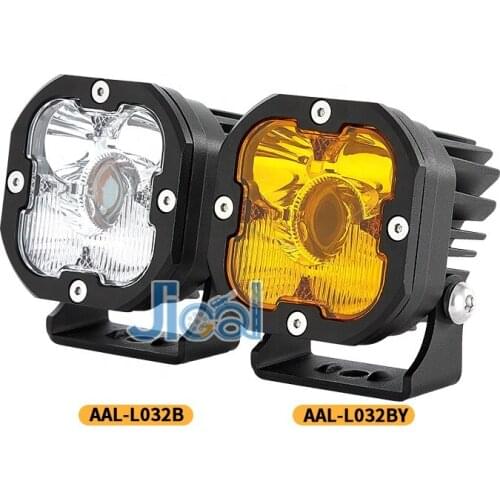 2021 Unique Design Super Bright Off Road dual color 32W 3" inch Square Round mini motorcycle Car Laser Led Driving Work Light