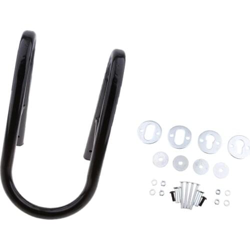 5.5" Black Motorcycle Tire Wheel Chock Removable Cycle Trailer Scooter