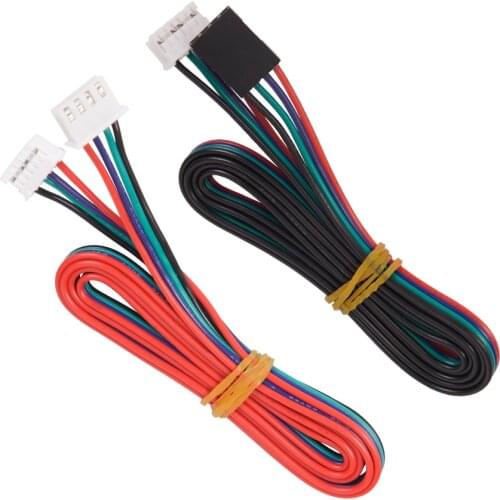 5pcs/Lot 3D Printer Parts Stepper Motor Cable 1M/2M 2.54 4pin-XH2.0 6pin for Stepper Motor Cable Connector