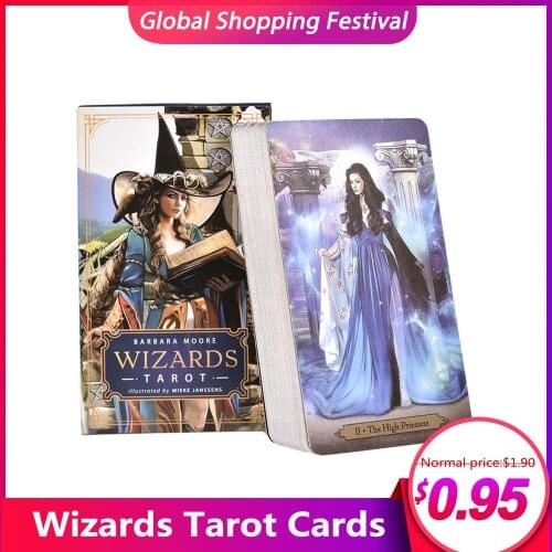 78sheet Wizards Tarot Cards English Version Table Game Divination Light Seers Oracle Cards Board Games For Adults