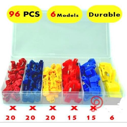 96PCS Quick Splice Scotch Lock Quick Splice Wire Connectors Red Blue Yellow CONNECTOR TERMINAL KIT Quick Splice Scotch Lock