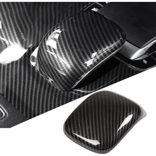 Carbon Fiber Car Center Console Armrest Cover Shell Decoration for Mercedes Benz A Class W177 A180 A200 A220 A250 2019