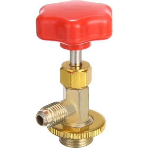 Can Tap R134a M14/1/4 inch Valve Opener Car Can Tap Adapter Installation Gas Refrigerant Tool Mini Air Conditioner