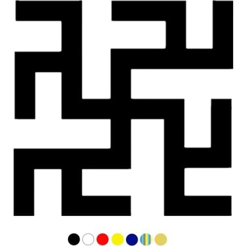 CS-1321#10*10cm Slavic fern symbol funny waterproof car sticker vinyl decal for auto car stickers styliny on bumper window