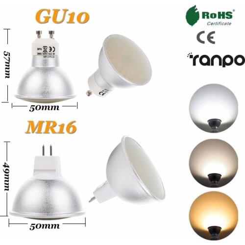 GU10 MR16 LED Spotlight Bulb 5W 128Leds 3014 SMD AC 110V 220V Corn Lights Lamp Bright Lamaprada Lighting