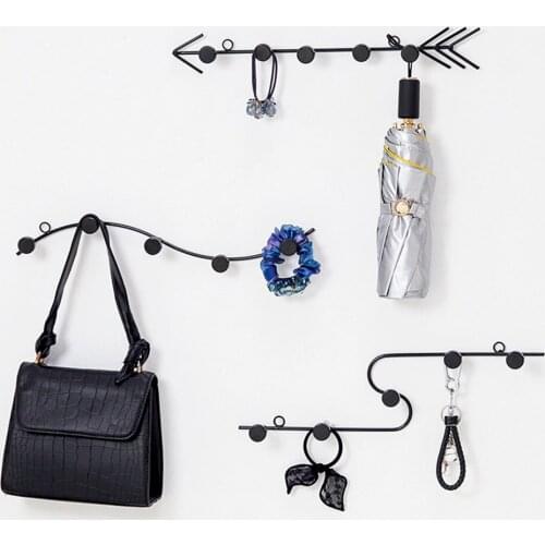 Creative Iron Hook Fish Wall Hook Metal Gold Black Hanging For Key Bags Home Decorate