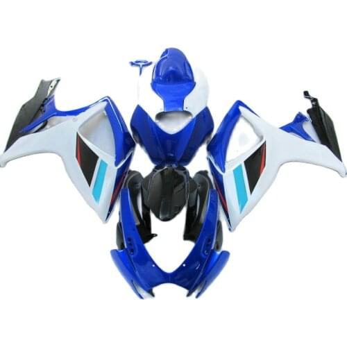 Injection Molding Brand New Fairings for SUZUKI GSXR 600 750 2006 2007, Blue White Black fairing kit GSXR600 GSXR750 06 07 PL280