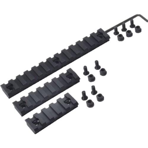 3pcs Handguards Guides 2" 3" 5" Polymer Picatinny Weaver 5 7 13 Slot Rail Handguard Section Set For Keymod Spec