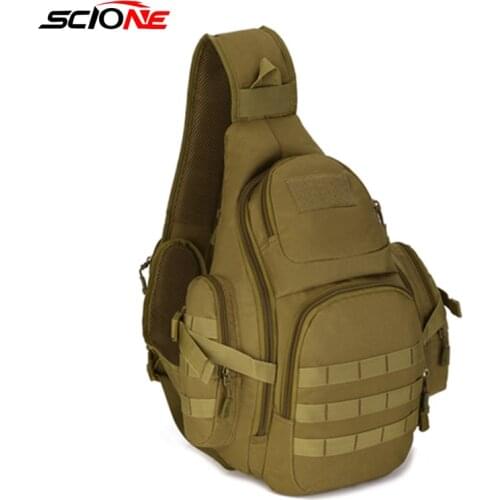 Nylon Fishing Backpack Climbing Bags Outdoor Military Shoulder Backpack Rucksacks Bag for Sport Camping Fishing Outdoor XA122G