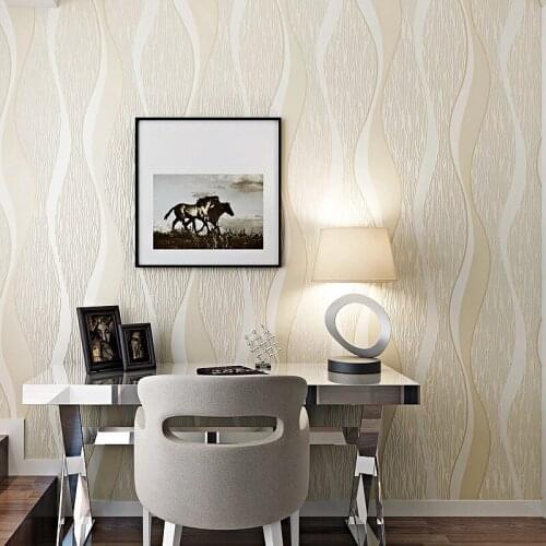 Curve Minimalist Geometric Wave Modern Stripes Non-woven Wallpaper Living Room Dining Room Bedroom Tv Background Decor Wallpaper