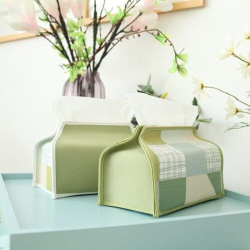 Pastoral Style Quilting Paper Towel Box коробка для салфеток Fresh Tissue Boxes Nordic Napkin Set Living Room Car Creativity
