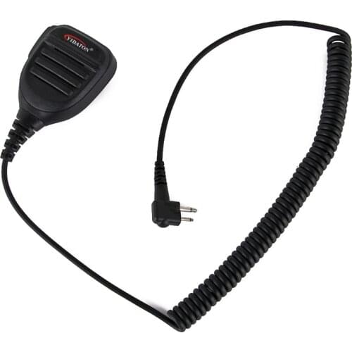 PMMN4013A Rainproof 2-Pin Shoulder Remote Speaker Mic-rophone PTT For Motorola Radio PMR446 PR400 Mag One BPR40 A8 EP450 AU1200