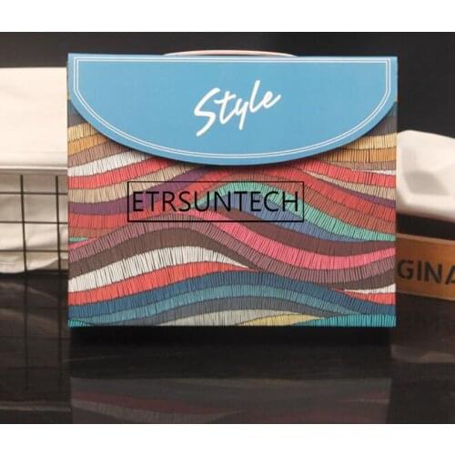 100pcs High End Pantyhose Packaging Box Clothes Scarf Tote Paper Gift Bags Lady Women Handbag Gift Box