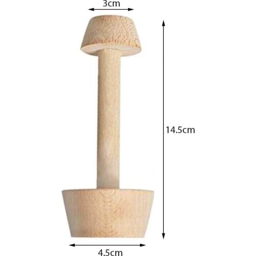 Baking Mold Wood Tart Tamper Double Side Wooden Pastry Egg Pusher Baking Kitchen Tools NEW