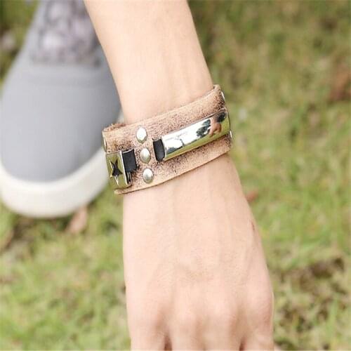 CIBOCIBO Luxury Bracelet Men Leather Wristband Bracelet Men Braided Trendy Fashion Gift For Men High Quality Pulsera Hombre 2021