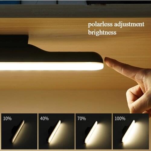 USB Charging LED Table Lamp Hanging Magnetic Night Lights Adjust Brightness Reading Desk Lamp Cabinet Wardrobe Lamp