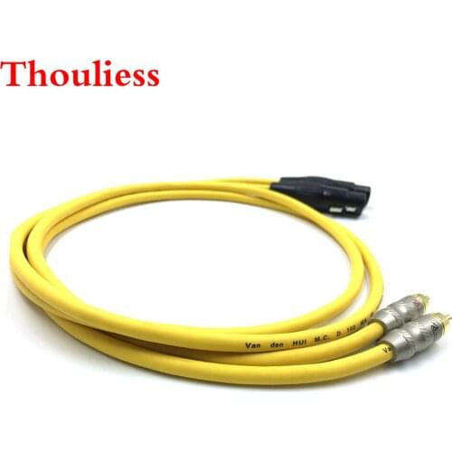 Thouliess Pair type-3 RCA to XLR Balacned Audio Cable 2RCA Male to 2XLR Female Interconnect Cable with VDH Van Den Hul102 MK III