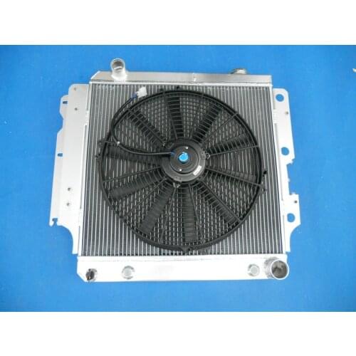 3 Row ALUMINUM RADIATOR + FAN 1987-2006 For JEEP WRANGLER YJ AND TJ ALL CHEVY ENGINE 87 88 89 90 91 92 93 94 95 96 97 98