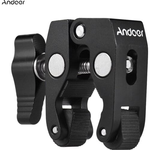 Andoer Super Clamp Crab Clamp With 1/4 inch & 3/8 inch Screw Holes for Shoulder Bracket/Monitor/Photography Lamp/Umbrellas