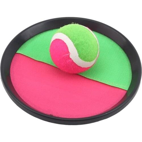 1Set Sucker Sticky Ball Toy Outdoor Sports Catch Ball Game Set Throw And Catch Parent-Child Interactive Toys For Kids