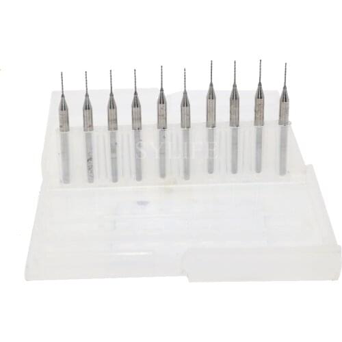 10pcs 0.5mm Tungsten Steel Carbide PCB CNC Drill Bits Cutting Tools