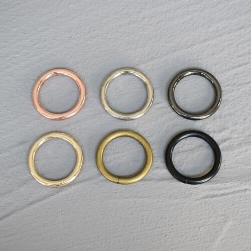 100 Pcs 25mm Metal O Ring Oval Zinc Alloy Bag Hook Round Key Ring Buckle Carbine For Bags DIY Metal Buckle Hardware Accessories