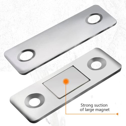 2pcs/Set Strong Door Closer Magnetic Door Catch Latch Door Magnet for Furniture Cabinet Cupboard with Screws Ultra Thin