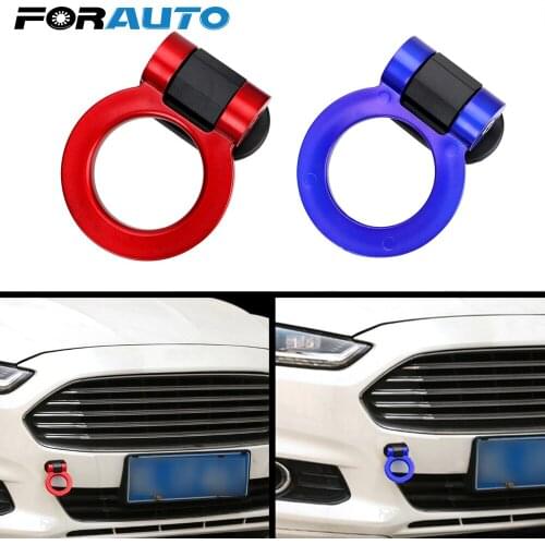 Car Auto Rear Front Trailer Hooks Car Stickers Car Styling Simulation Racing Ring Vehicle Towing Hook Decor Only For Decoration