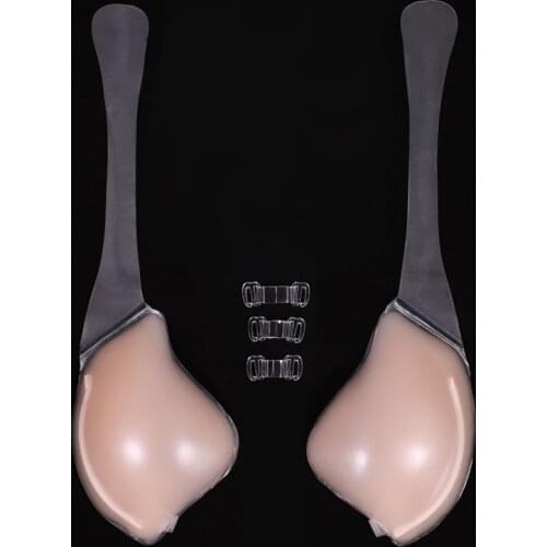 Silicone Bra Invisible Push Up Sexy Strapless Bra Stealth Adhesive Backless Breast Enhancer for Women Lady Nipple Cover