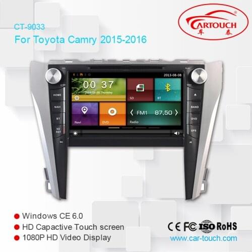 Cartouch(R) 9 inch Car DVD GPS Navigation for Toyota Camry 2015 8G SD Card 3G WIFI Mirror Link