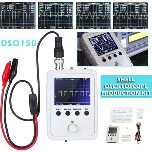 LCD Digital Oscilloscope DIY Set Electronic Measuring Instruments 1MSa/s 1024 Points Teaching Experiment Tool Kit