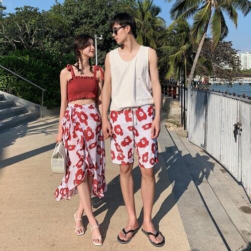 2021 summer hot couples swimwear sexy bikini for lovers