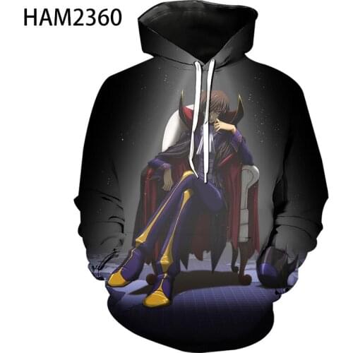 Code Geass 2021 New Anime Men Women Children Hoodies 3D Print Boy Girl Kids Sweatshirts Streetwear Cool Pullover