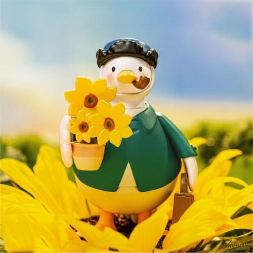 Blind Box Toys Figure Original Dake Duck Christmas Series 8 Style Random Kawaii Surprise Anime Model Guess PVC Dolls 6Pcs/Set