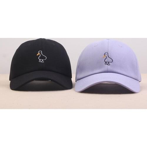 Casual Couple Duck Tongue Cap Duck Embroidered Baseball Cap Outdoor Sun Hat Summer Leisure Sun Hat